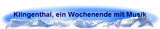Klingenthal, ein Wochenende mit Musik